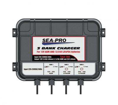 Зарядное устройство SEA-PRO ТЕ4-0287В (1х12В AGM, 1х12В LiFePo4, 1х24В LiFePo4) Зарядное устройство SEA-PRO ТЕ4-0287В (1х12В AGM, 1х12В LiFePo4, 1х24В LiFePo4)