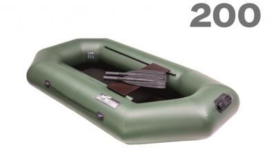 Лодка ПВХ гребная надувная Акула 200